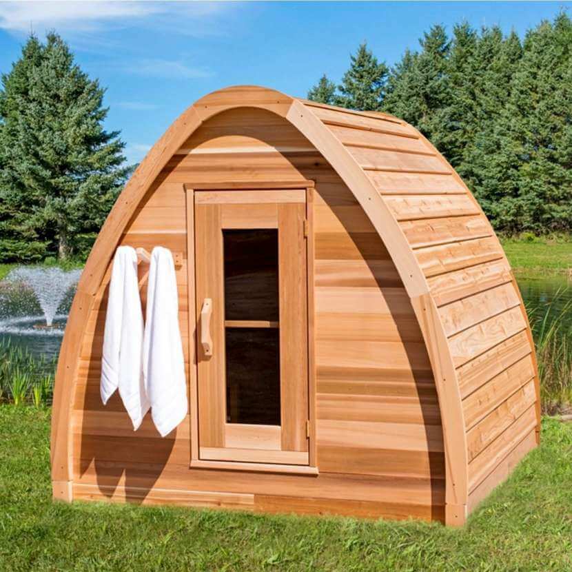 Cedar Mini Pod Sauna Retreat
