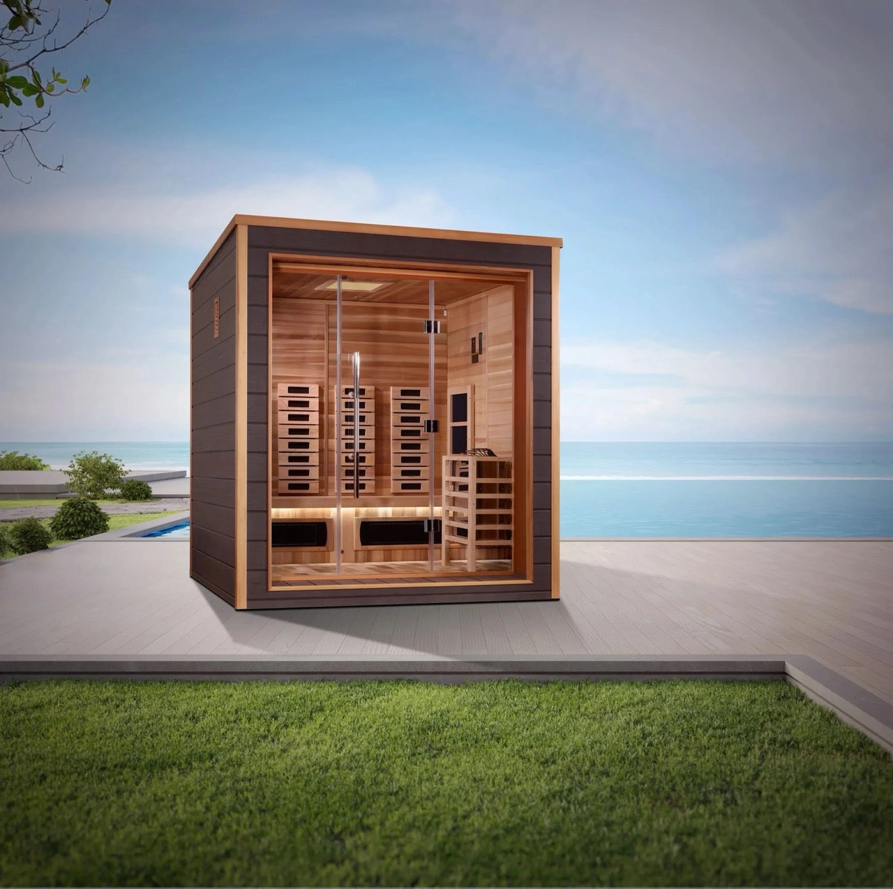 Visby Hybrid Cedar Wellness Sauna
